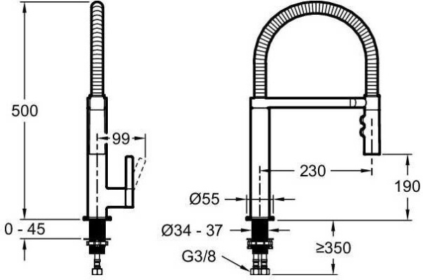 Смеситель для кухни Jacob Delafon Spirale E23310-CP фото