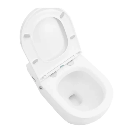 Унитаз приставной с импульсным смывом Abber Bequem AC1115P с сиденьем микролифт фото