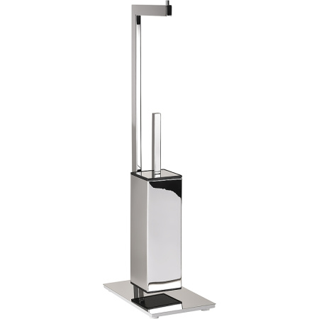 Стойка для туалета с держателем туалетной бумаги и ёршиком Bemeta Beta 132836042 фото