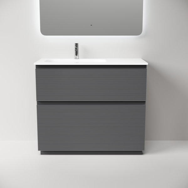 Тумба под раковину Sancos Folk Floor FL100FLGS Grey soft фото