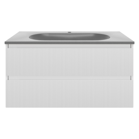 Тумба под раковину Vincea Welle 100 VMC-2WL100MW M.White Soft-touch фото