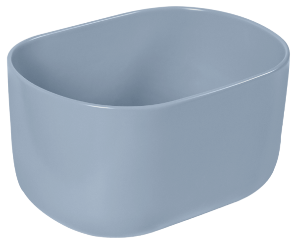 Накладная раковина SantiLine SL-1113BM 45x35 голубая матовая фото