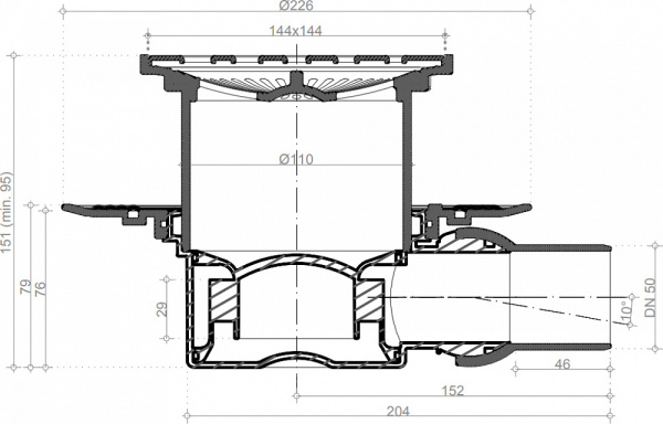 Душевой трап Pestan Confluo Standard Drops 1 фото