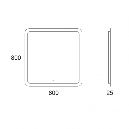 Зеркало OWL 1975 Skansen 80 OW050500 фото