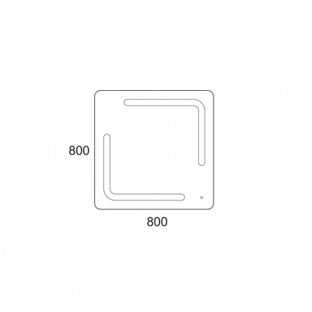 Зеркало OWL 1975 Otalia 80 OW04.11.00 80x80 фото
