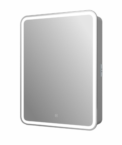 Зеркало-шкаф Art&Max Platino AM-Pla-550-800-1D-L-DS-F 55x80 белый L фото