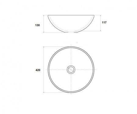 Накладная раковина Artik 4364 42x42 фото