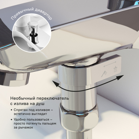 Смеситель для ванны Iddis Stone STOSB00i02WA фото