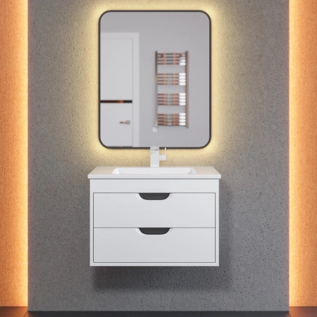 Тумба под раковину Uperwood Modul 65 2930205354 белая/графит фото