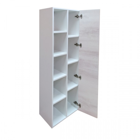 Шкаф-пенал Comforty Прага-45 дуб белый фото