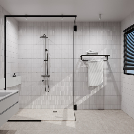 Душевая система Milacio Ultra Onis MCU.151.MB черная матовая фото