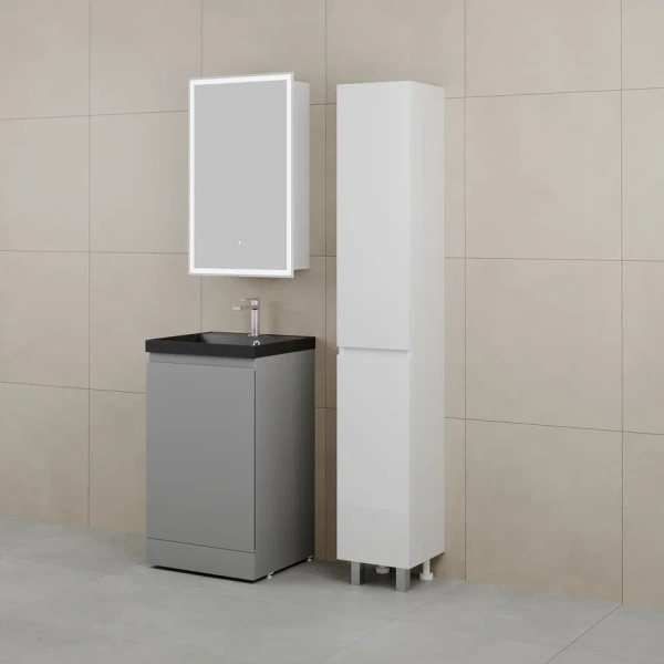 Тумба под раковину Style Line Батлер 50 СС-00002489 серая фото