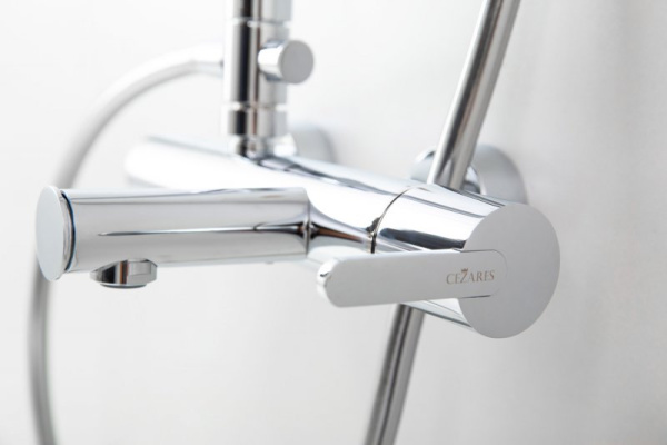 Душевая система (стойка) Cezares Leaf LEAF-CVDA-30-01 хром фото