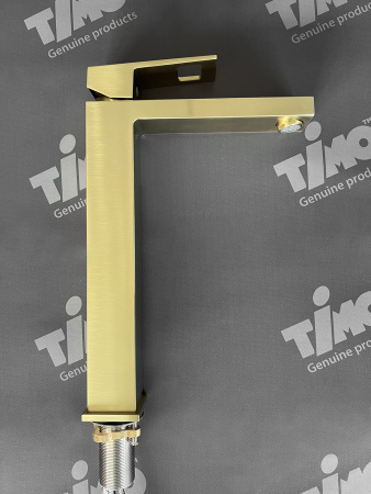 Высокий смеситель для раковины Timo Briana 7111/17F матовое золото фото