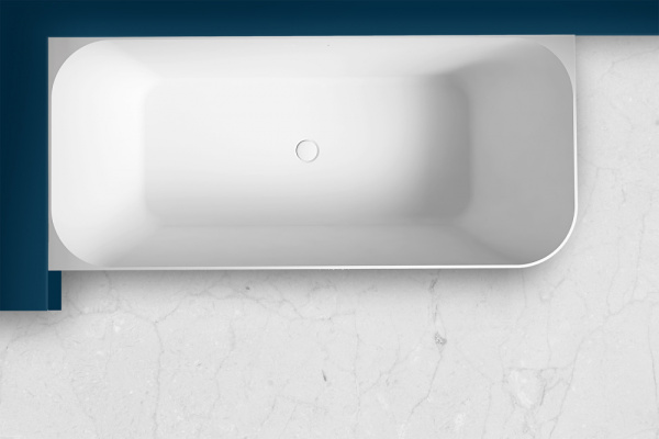 Ванна из искусственого камня Abber Stein AS9621-1.7 L 170x75 белая матовая фото