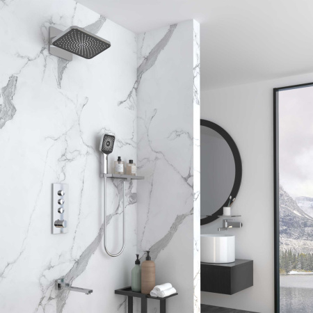 Душевая система скрытого монтажа с термостатом Vincea Inspire VSFW-433TI4RCH хром фото