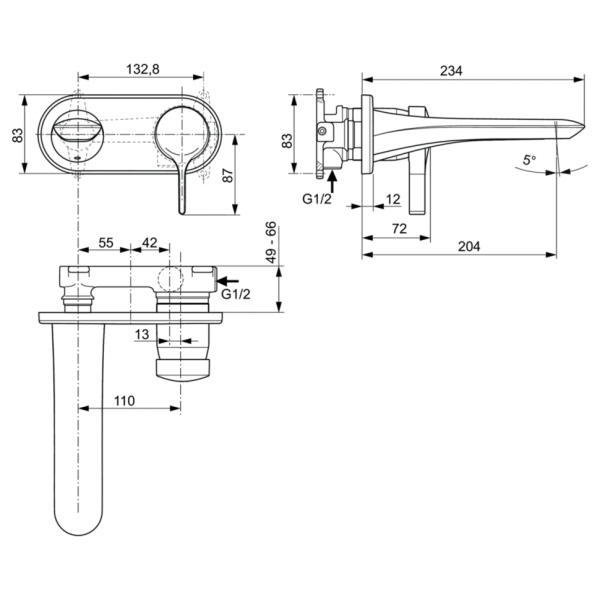 Смеситель для раковины Ideal Standard MELANGE A5591AA фото