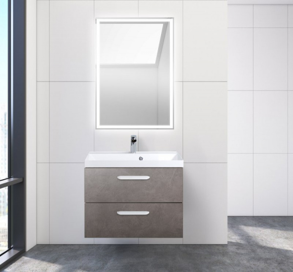 Тумба под раковину Belbagno Aurora AURORA-700-2C-SO-PG Pietra Grigio фото