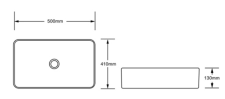 Накладная раковина SantiLine SL-1051BG 50x41 бежевая матовая фото