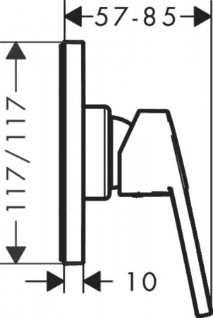 Смеситель для душа Hansgrohe Logis Loop 71612000 фото