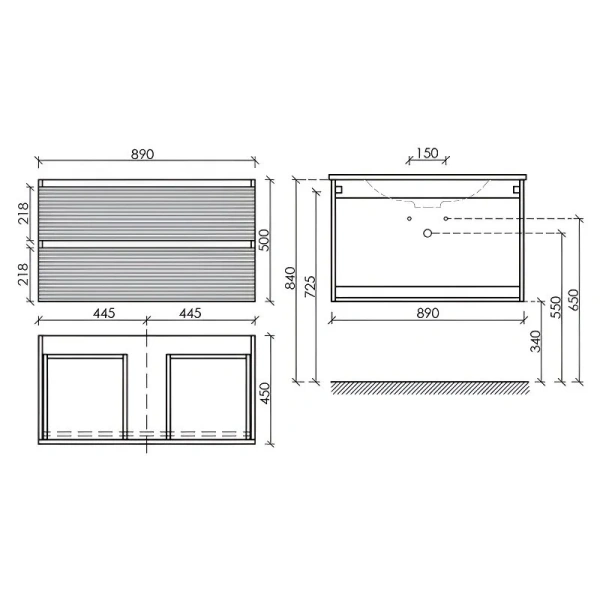 Тумба под раковину Sancos Folk FL90CP капучино фото