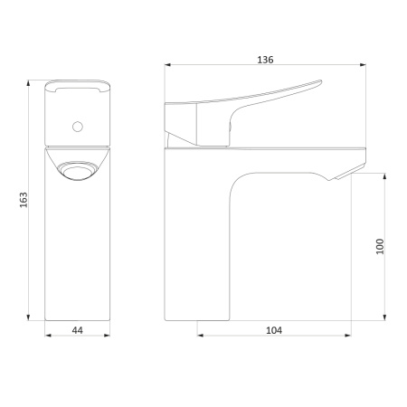 Смеситель для раковины RedBlu by Damixa Apollo 220210000 фото