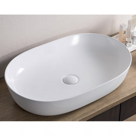 Накладная раковина-чаша BelBagno BB1348 61x41 белая фото