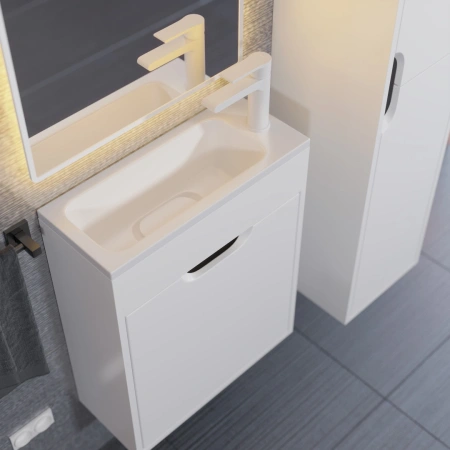 Тумба под раковину Uperwood Modul 50 2930205359 белая/черная фото