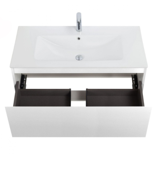 Тумба под раковину Art&Max Latina AM-Latina-1000-1C-SO-BM белая матовая фото