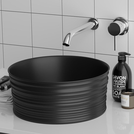 Раковина-чаша Grossman 40 GR-3025BM черная матовая фото