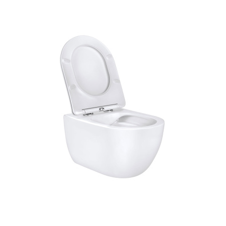 Подвесной унитаз безободковый Vincea Evo VT1-34 с сиденьем фото