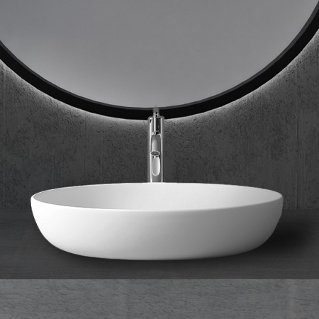 Накладная раковина Abber Stein AS2619 60x40 белая матовая фото