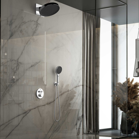 Душевая система скрытого монтажа с термостатом Vincea Inspire VSFW-3I22MT3CH хром фото