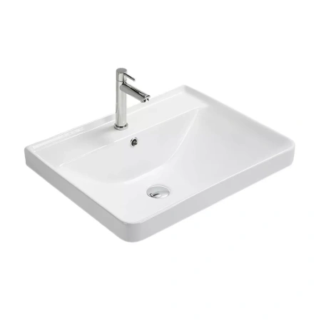 Тумба с раковиной Comforty Енисей-60П2 00-00021337CF белый глянец фото