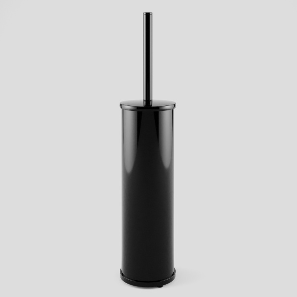 Ершик для туалета напольный WasserKRAFT K-1027POLISHED BLACK фото