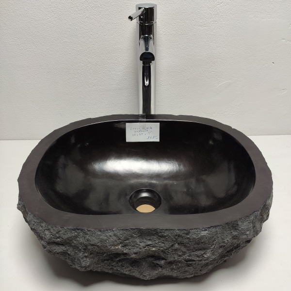 Накладная раковина из мрамора Erozy Black EМ-00921 (60*46*15см) фото