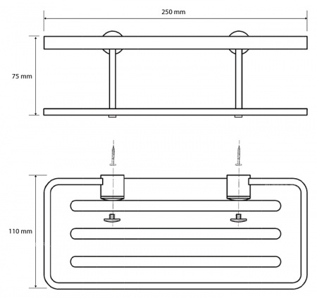 Мыльница настенная Bemeta Cytro 146208396 фото