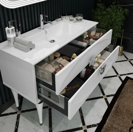 Мебель для ванной Smile Ибица 120 белый/хром фото