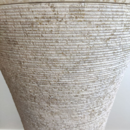 Раковина напольная из мрамора Cream MN-01362 (40*40*90) фото