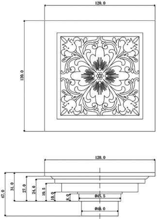 Душевой трап Veragio Canyon VR.CAN-2005.СR фото