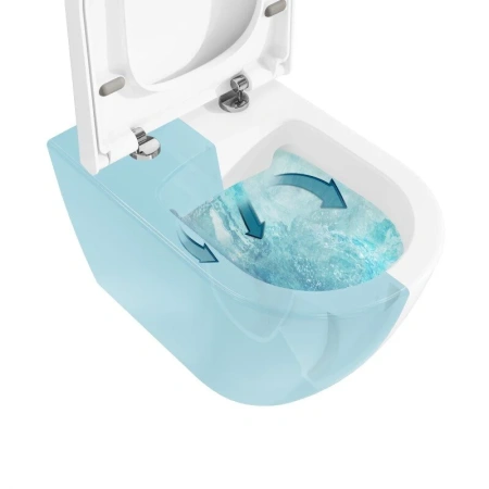 Подвесной унитаз безободковый VitrA Sanibelle 7551B003-0075 фото