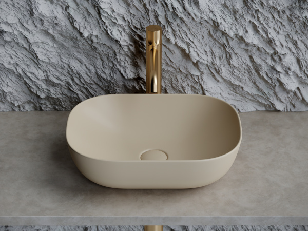 Накладная раковина Ceramica Nova Element CN6009MC 45x32 капучино матовый фото