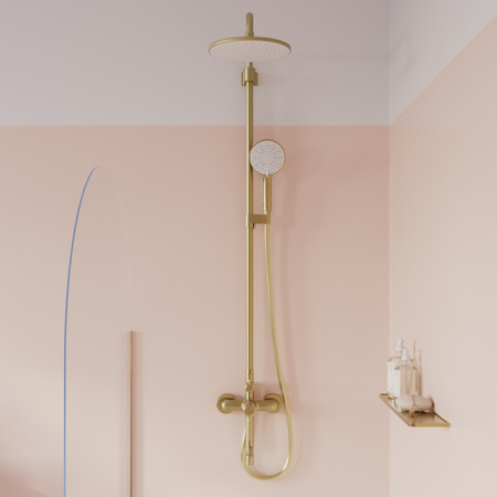 Душевая система Iddis Aiger AIGMG3Fi06 матовое золото фото