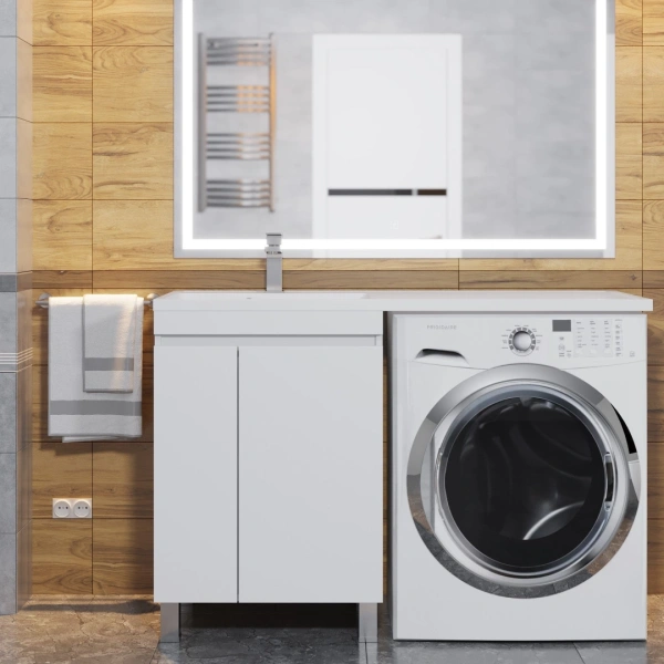 Тумба под стиральную машину Uperwood Magenta 5930205165 белая фото