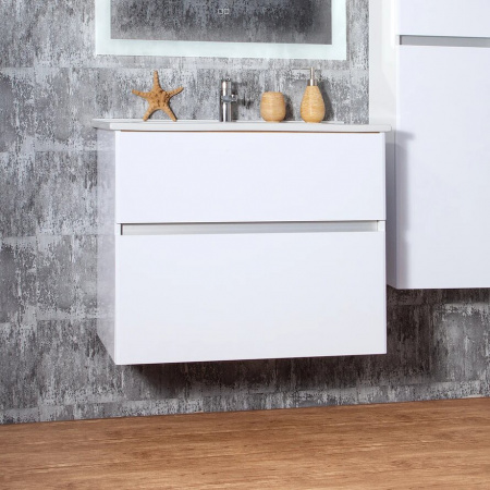 Тумба с раковиной Бриклаер Мальта 85 см фото