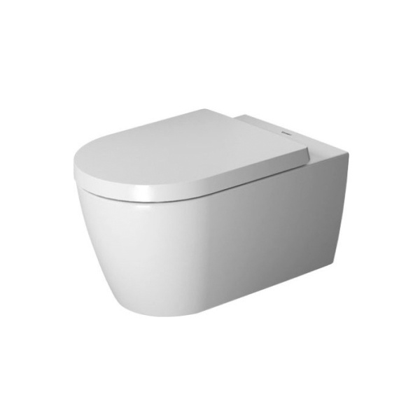 Подвесной унитаз безободковый Duravit Me by Starck 45290900A11 (25290900001+002009) с сиденьем фото