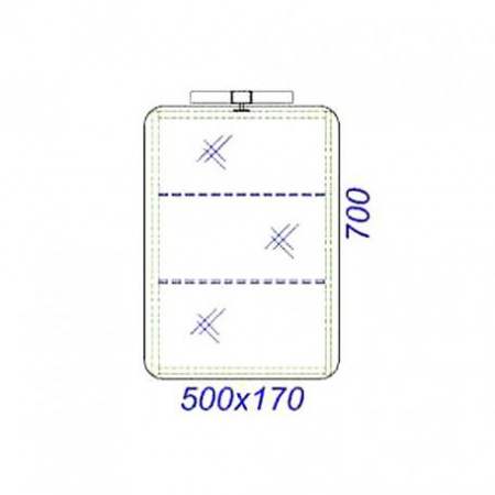 Зеркало-шкаф Aqwella Аликанте Alic.04.05/Gray фото