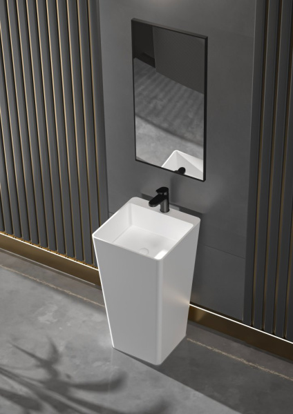 Напольная раковина Cezares Solid Surface CZR-LINER-450/820-LV-SS 45x45 фото