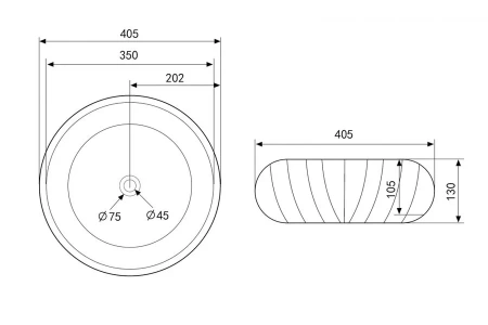 Накладная раковина Abber Bequem AC2115 40x40 фото