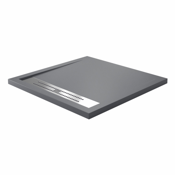 Поддон для душа WasserKRAFT Wiese 84T03 90x90 серый матовый фото